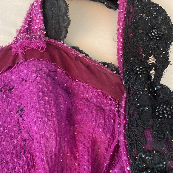 Custom made purple and black flapper dress for a show. - Picture 7 of 8